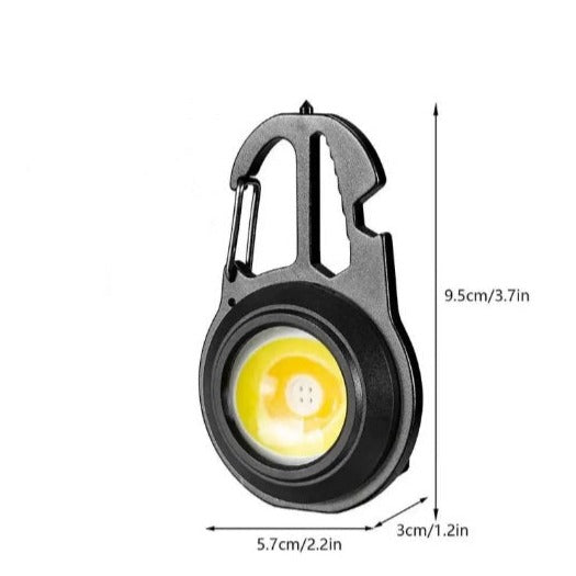Lanternă LED tip breloc multifuncțională, șurubelnițe, cheie, deschizător sticle – imagine 2