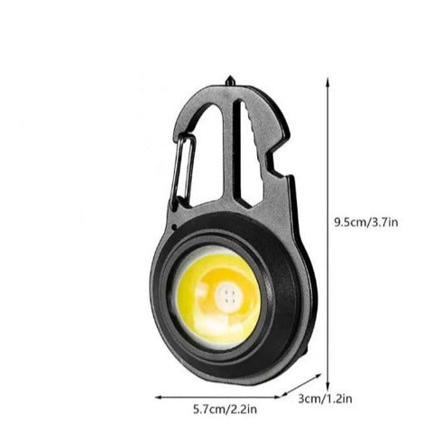 Lanternă LED tip breloc multifuncțională, șurubelnițe, cheie, deschizător sticle – imagine principală