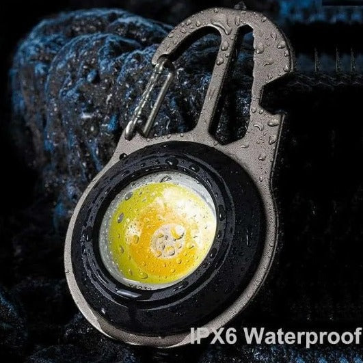 Lanternă LED tip breloc multifuncțională, șurubelnițe, cheie, deschizător sticle – imagine 5