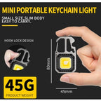 Lanternă LED tip breloc multifuncțională, șurubelnițe, cheie, deschizator sticle – imagine 8