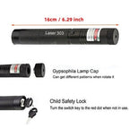 Laser Pointer Verde Cu Efect 3D, Metalic, Acumulator Inclus, negru – imagine 8