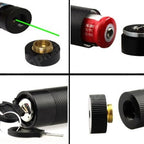 Laser Pointer Verde Cu Efect 3D, Metalic, Acumulator Inclus, negru – imagine 10