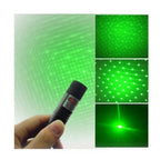 Laser Pointer Verde Cu Efect 3D, Metalic, Acumulator Inclus, negru – imagine 2