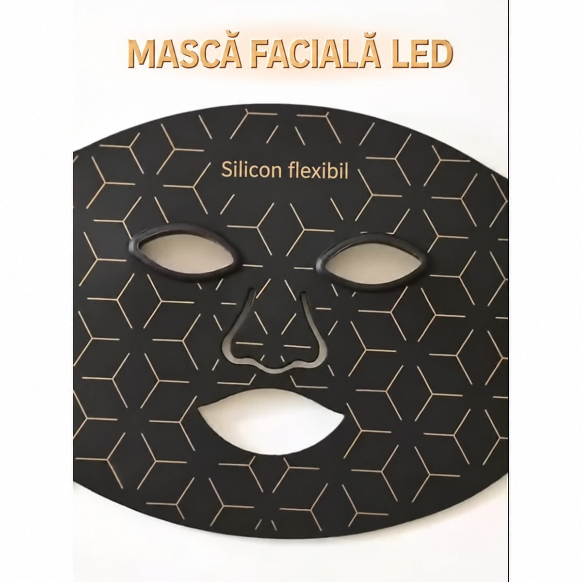 Mască facială LED din silicon flexibil
