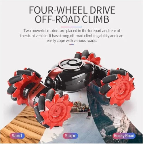 Mașină de jucărie Stunt Car, control prin gesturi, sunete și lumini – imagine 2