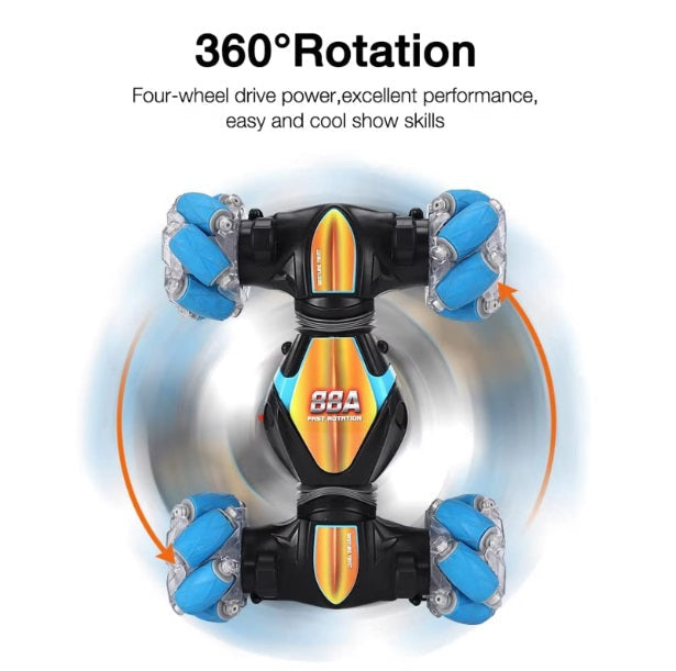 Mașină Off-Road cu Telecomandă, control gesturi, Lumini Led și Sunete, Rotire 360 Grade – imagine 2