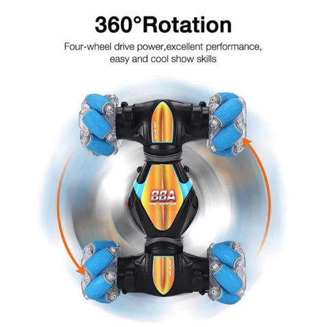 Mașină Off-Road cu Telecomandă, control gesturi, Lumini Led și Sunete, Rotire 360 Grade – imagine principală