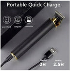 Mașină de Tuns VGR V-179 - Autonomie 120 min, USB, 3 Capete, Lama Inox/titan, 1mm, 2mm, 3mm