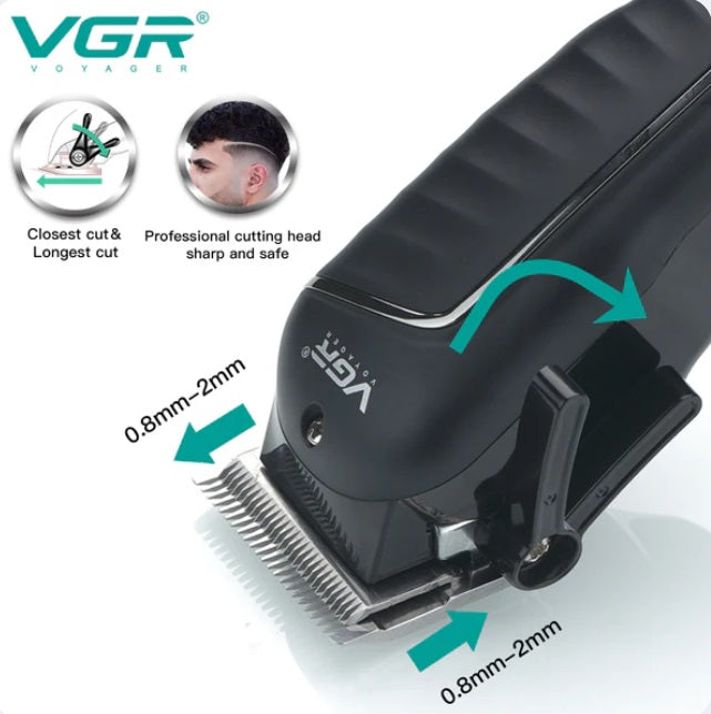 Mașină de tuns profesională, VGR V-683 , afișaj digital, accesorii incluse, încărcare USB – imagine 5