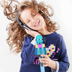 Microfon 2 în 1, Difuzor LED Recorder, Karaoke, USB, compatibil iOS și Android – imagine 10