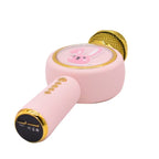 Microfon Karaoke cu Bluetooth, 4 efecte voce, card TF, Recorder, LED RGB, iepuraș – imagine 8