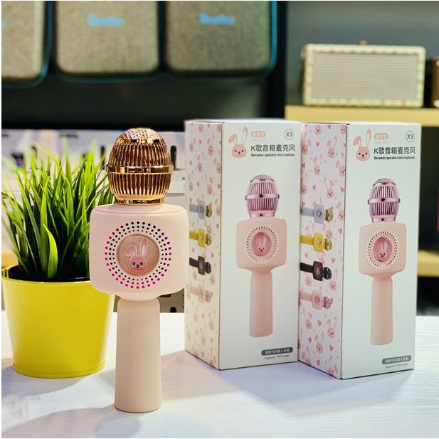 Microfon Karaoke OnePepito X9 - Spectacol de Lumini și Sunete pentru Copii
