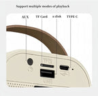 Microfon karaoke Smart copii și adulți, Wireless, 2 microfoane incluse, Bluetooth 5.3, Lumină RGB