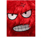 Minge haioasă Angry Face, pentru interior, pufoasă, diametru 15 cm