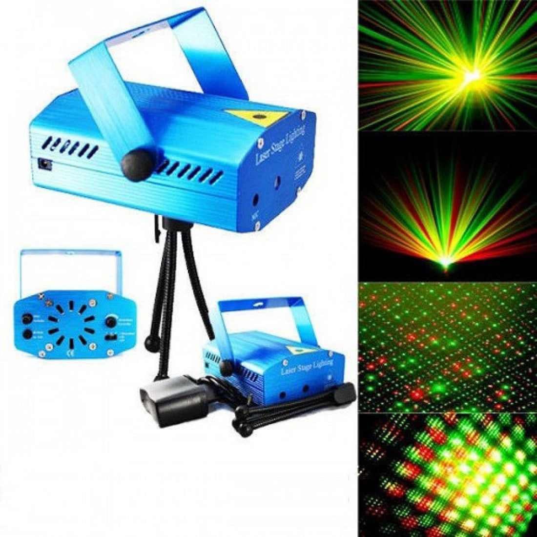 Mini proiector laser albastru cu trepied și alimentator