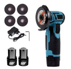 Mini Polizor Flex Unghiular Portabil, 2 acumulatori 12V, 4 discuri, 750W, 1500 mAh, 19500 rpm