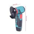 Mini Polizor Flex Unghiular Portabil, 2 acumulatori 12V, 4 discuri, 750W, 1500 mAh, 19500 rpm