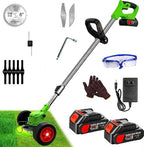Motocoasa electrica 48V, 4000 mAh, 18000 RPM, cu 2 acumulatori, Si accesoriile prezentate in poze