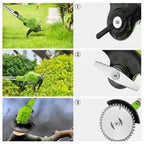 Motocoasa electrica 48V, 4000 mAh, 18000 RPM, cu 2 acumulatori, Si accesoriile prezentate in poze