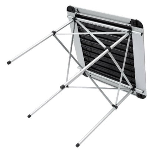 Masă de camping pliabilă, ușoară, portabilă, cadru de exterior din aluminiu, cu geantă