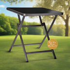 Masă pliabilă din Aluminiu  pentru camping, picnic, terasă, 70 x 70 x 70 cm – imagine 5