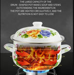 🍵Set de gătit 10 piese, Fabiana, Vanora Home, oțel carbon, emailat și sticlă, 1l,2l,3l,4l,5l