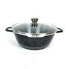 Set oale H.k din ceramica-granit, 16 piese, dimensiuni diametru 32cm, 28cm, 24cm, 20cm + o tigaie de 28cm diametru