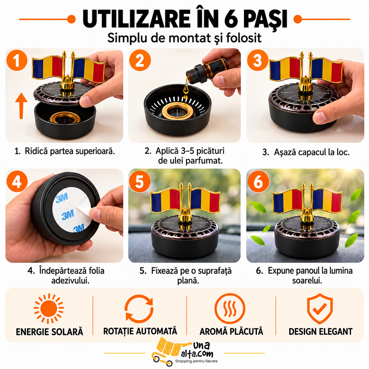 Montarea și utilizarea odorizantului solar în 6 pași