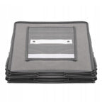 Organizator dulap, 6 compartimente, textil, cu rafturi pentru depozitare, 120 x 30 x 30 cm, negru – imagine 5