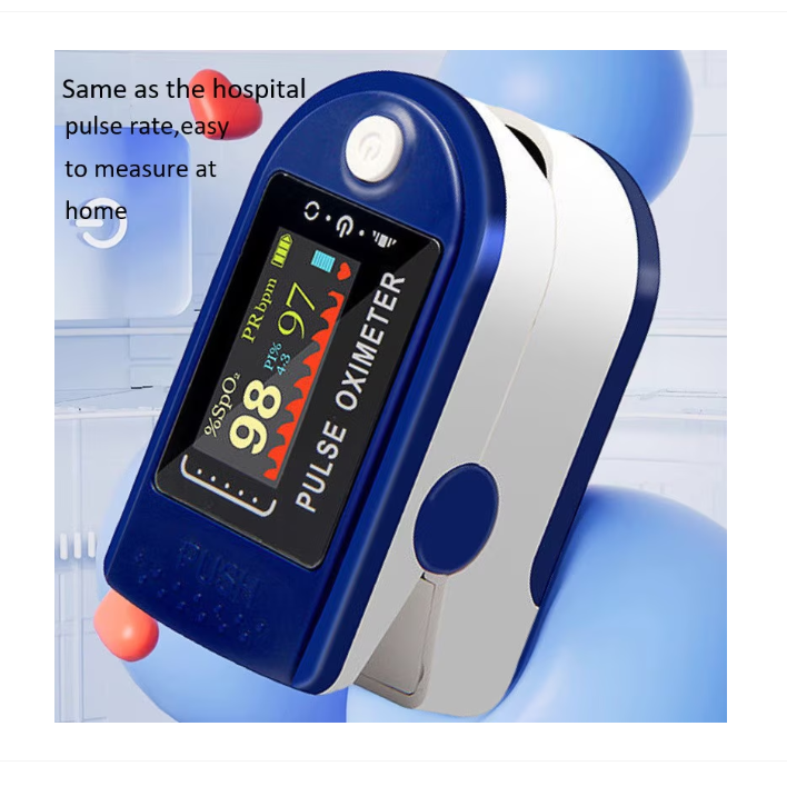 Pulsoximetru Digital de Deget cu Ecran TFT Color – Măsurare Rapidă SpO₂ și Puls, Afișaj în 4 Direcții, Oprire Automată și Design Antiderapant