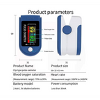 Pulsoximetru Digital de Deget cu Ecran TFT Color – Măsurare Rapidă SpO₂ și Puls, Afișaj în 4 Direcții, Oprire Automată și Design Antiderapant