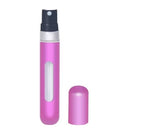 Recipient parfum, Aluminiu, Reîncărcabil, 5 ml, diverse culori