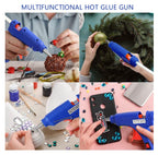 Pistol de lipit cu silicon, 10 cm/ 16 cm, baghete 7mm/ 11 mm, buton ON/OFF