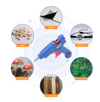Pistol de lipit cu silicon, 10 cm/ 16 cm, baghete 7mm/ 11 mm, buton ON/OFF
