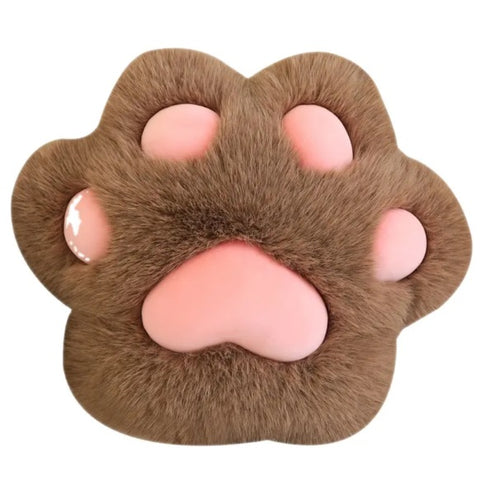Pernă drăguță de pluș cu labe de pisică, perne moale, ceară, cu labe de pisică, pernă de pluș, cadou de decorare a casei, mei Sable
