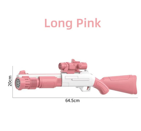 Pușcă cu baloane de săpun, Bubble Gun, ABS, 3 ani+, 64.5 cm, Roz