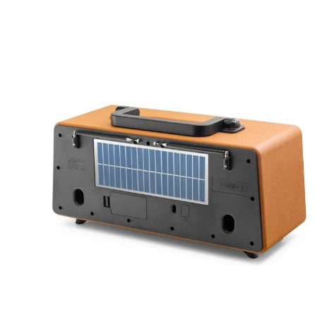 Boxă portabilă Bluetooth cu radio FM FEPE FP391S, sunet clar și de calitate excelentă, USB, TF, AUX, încărcare solară, efect flacără RGB decorativ