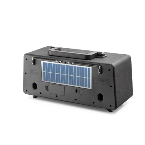 Boxă portabilă Bluetooth cu radio FM FEPE FP391S, sunet clar și de calitate excelentă, USB, TF, AUX, încărcare solară, efect flacără RGB decorativ