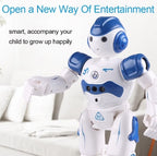 Jucarie Robot Smart Interactiv, Control Telecomanda, Programabil, Inteligent, Muzica, Danseaza, Inregistrare, Merge, Lumini LED, Sunete, Ideala Pentru Copii, Alb