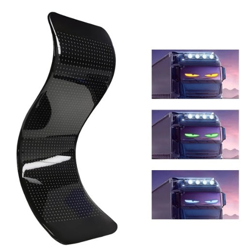 Afisaj led flexibil auto cu app, Panou LED Matrix auto, Display LED programabil flexibil pentru mașină cu telecomandă 60cm х 12cm x 1BUC