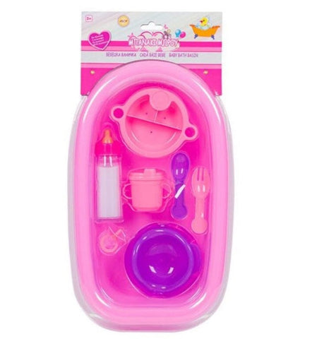 Set baie pentru papusi 8 piese, SG, 3 ani + – imagine principală