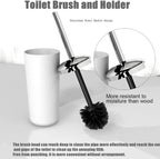 Set 6 accesorii pentru baie, dispenser săpun lichid, suport periuțe de dinți, săpunieră, pahar, perie toaletă cu suport, coș de gunoi, plastic