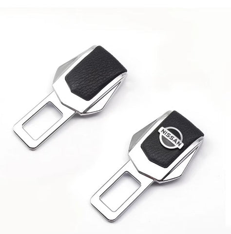 Set 2 x Adaptor centura de siguranta, piele naturala - Nissan – imagine principală