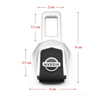 Set 2 x Adaptor centura de siguranta, piele naturala - Nissan – imagine 3