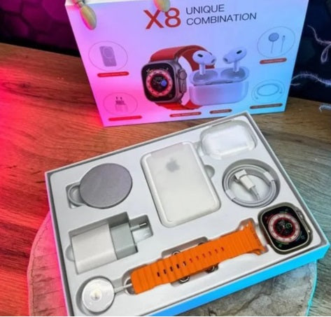 SmartWatch X8 Unique Combination, 10 inch, Android/Ios, silicon, accesorii – imagine 2