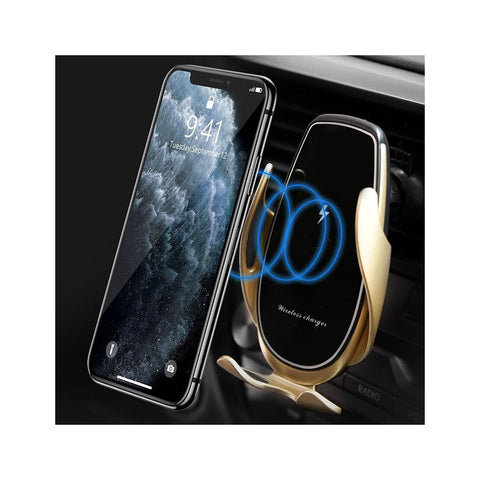 Suport auto pentru telefon cu încărcare wireless și senzor inteligent