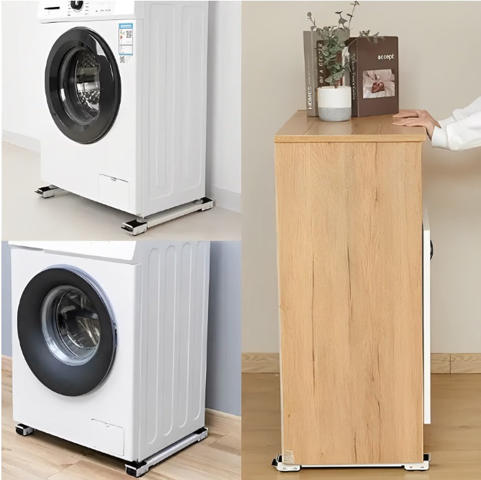 Suport reglabil cu roți pentru electrocasnice și mobilă, sarcină maximă 200 kg – imagine 3
