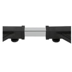 Suport cu roți ajustabil pentru electrocasnice, 31cm x 31cm, negru cu argintiu