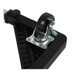Suport cu roți ajustabil pentru electrocasnice, 31cm x 31cm, negru cu argintiu
