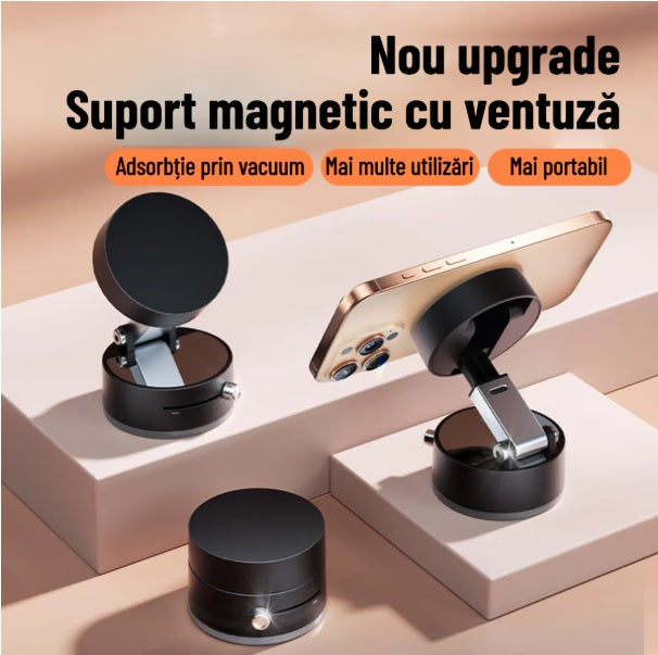 Suport telefon auto, rotire 360°, prindere puternică, compatibil iPhone și Android